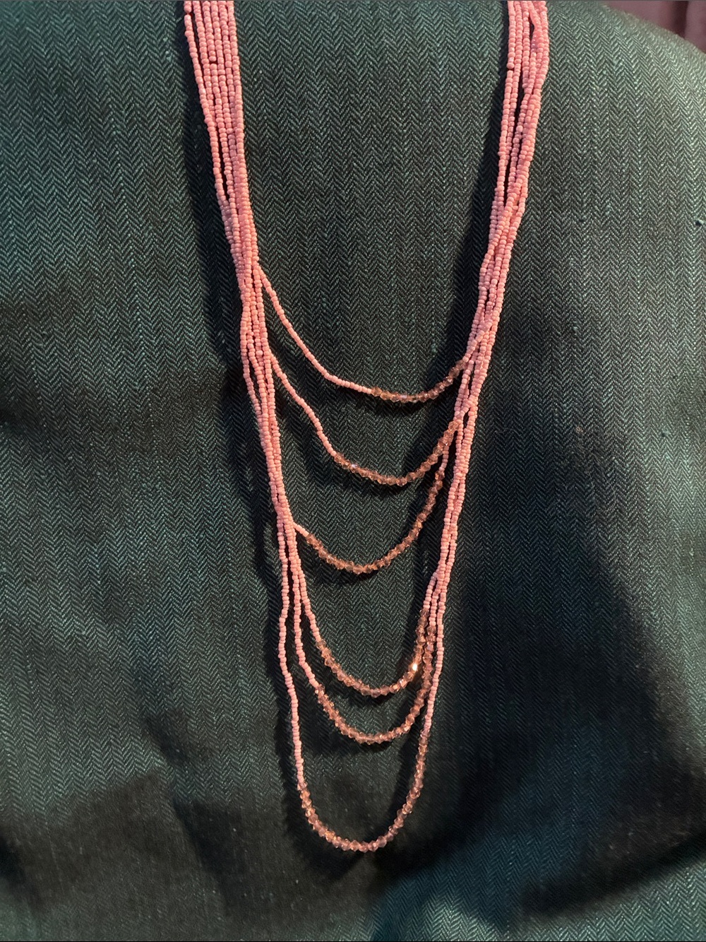 MULTI STRAND BEADED NECKLACE